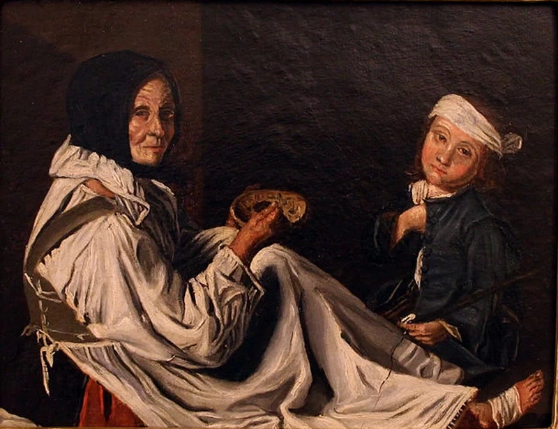 Giacomo Ceruti, il Pitocchetto - Vecchia con fanciullo